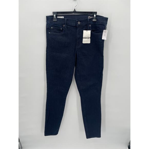 GAP NWT Mid Rise True Skinny Jeans with Dark Wash Washwell // 31 Long - Picture 4 of 9